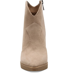 Jessica Simpson Crais Western Almond Toe Platform Heeled Wedges Booties Cheyenne