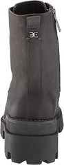 Sam Edelman Garret Moonlight Grey Leather Lace Up Platform Combat Ankle Boots
