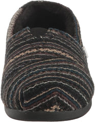 Toms Alpargata Resident Black Shearling Slip On Low Top Fashion Sneakers