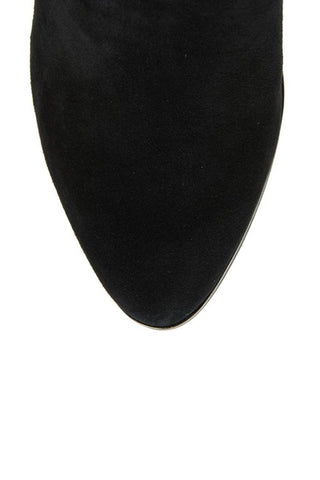 Vince Camuto Nestel Black Suede Fashion Rounded Toe Block Heel Knee High Boots