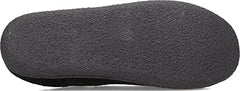 Clarks Black Suede Baseball Stitch Rounded Toe Sherpa Lining Slip On Slippers