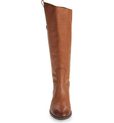 Sam Edelman Penny Whiskey Knee-High Leather Rounded Toe Western Cowboy Boot