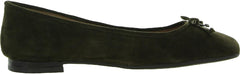Sam Edelman Kaylee Military Green Almond Toe Slip On Detailed Ballet Flats