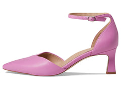Naturalizer 27 Edit Danica Pink Leather Fashion Ankle Strap Pointed Toe Pump Shoes
