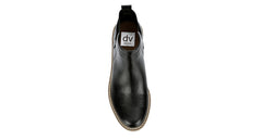 Dolce Vita Rielle Black Pull On Fashion Block Heel Rounded Toe Ankle Boots