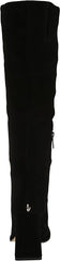Sam Edelman Issabel Black Suede Squared Toe Block Heel Fashion Knee High Boots