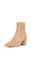 Steve Madden Ossie Tan Suede Zipper Closure Sleek Pointed Toe Ankle Boots