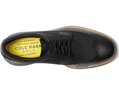 Cole Haan Originalgrand Tour Golf Waterproof Black Lace Up Low Top Sneakers
