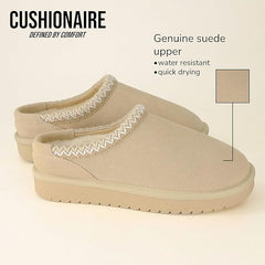 Cushionaire Keto Biscuit Fashion Slip On Comfortable Platform Slippers 7.5