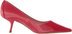 Sam Edelman Bianka Ruby Red Pointed Toe Kitten Heel Slip On Fashion Pumps