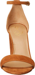 Sam Edelman Yaro Frontier Brown Block Heel Ankle Strap Open Toe Heeled Sandals