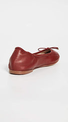 Sam Edelman Felicia Red Slip On Rounded Closed Toe Flexible Ballet Flat Wide
