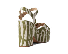 Sam Edelman Trianna Green Square Open Toe Block Heel Ankle Strap Heeled Sandal