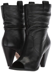 LFL by Lust For Life Cleo Slouchy Shaft  Open Toe Pull On Covered Heeled Boots