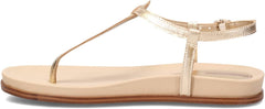 Sam Edelman Naomi Gold Slip On Open Toe Adjustable Buckle Ankle Straps Sandals