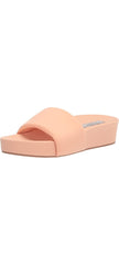 Steve Madden Robyn Peach Fashion Slip On Platform Slide Casual Flat Sandals