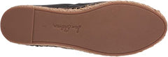 Sam Edelman Kesia Black Leather Slip On Round Toe Espadrille Platform Loafers