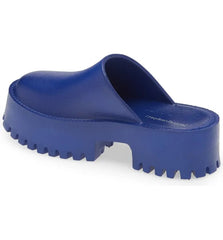 Jeffrey Campbell Clogge Blue Fashion Slip On Slide Chunky Platform Mule Sandals