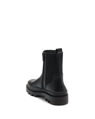 Vince Camuto Kenja Black Zipper Closure Rounded Toe Combat Ankle Fashion Boot