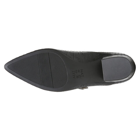 Naturalizer Florencia Black Lizard Fashion Pointed Toe Buckle Mary Jane Pumps 10