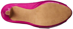 Jessica Simpson Carri Platform Pump Twilight Magenta Pink Patent Peep Toe Pump