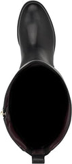 Tommy Hilfiger Ionni Black2 Almond Toe Buckle Detailed Knee High Riding Boots