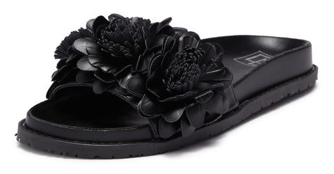 LFL by Lust For Life Women's LL-Kimchi Slide Sandal, Black Polyurethane