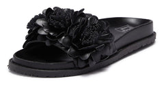 LFL by Lust For Life Women's LL-Kimchi Slide Sandal, Black Polyurethane