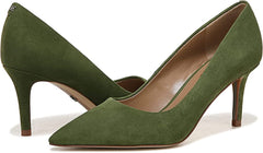 Sam Edelman Vienna Dried Thyme Slip On Pointed Toe Kitten Heel Pumps Shoes