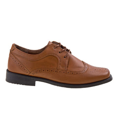 Josmo Boy's Sebastian Tan Elegant Lace Up ComfortableOxfords Shoes