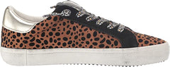 Steve Madden Philosophy Leopard/Multi Lace Up Star Detailed Sneaker
