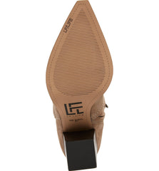 Lust For Life Tania High Boot Taupe Suede Over The Knee Block Heel Dress Boots