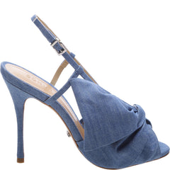 Schutz Allina Light Blue Open Toe High heel Designer Dress Pumps