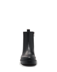 Vince Camuto Kenja Black Zipper Closure Rounded Toe Combat Ankle Fashion Boot