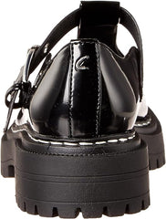 Circus by Sam Edelman Emelia Black Slip On Rounded Toe Chunky Heel Loafers