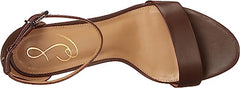 Sam Edelman Yaro Dark Chocolate Ankle Strap Open Toe Block High Heel Sandals