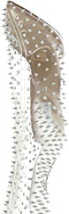 Steve Madden Vava-S Clear Spike Studs Back Zip Pointed Toe High Heel Tall Boots