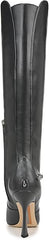 Sam Edelman Elia Iron Smoke Leather Pointed Toe Stiletto Heeled Tall Boots