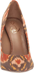 Sam Edelman Hazel Sunset Orange Multi Stiletto Heel Pointy Toe Slip On Pumps