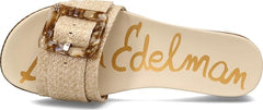 Sam Edelman Ariane Eggshell Weave Open Toe Wedge Platform Leather Wide Sandals