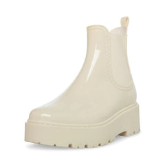Steve Madden Sahara Bone Waterproof Pull On Round Toe Heel Rain Boots Snow Boots