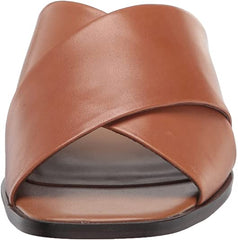 Sam Edelman Idina Saddle Synthetic Crisscrossing Straps Sole Slip-On Flat Sandal