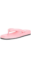 Steve Madden Fango Pink Leather Fashion Slip On Thong Platform Casual Sandals
