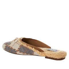 Jessica Simpson Tracee Light Combo Cozy Bow Round Toe Slip On Flat Slippers