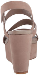 Vince Camuto VELLEY Ankle Strap Caged Strappy Sandal Taupe Platform Wedge