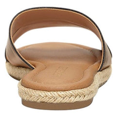Aerosoles Women's Back Drop Flat Sandal Bronze Metallic Slip on Slide Mule