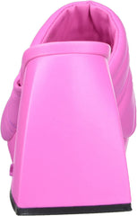 Circus by Sam Edelman Marlie Pink Crush Slip On Open Toe Block Heeled Sandals