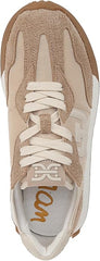 Sam Edelman Langley Tan Multi Rounded Toe Chunky Platform Low Top Sneakers