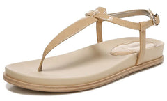 Sam Edelman Naomi Almond Slip On Open Toe Buckle Adjustable Ankle Straps Sandals