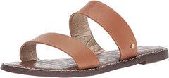 Sam Edelman Gala Slide Saddle Leather Open Toe Two Piece Flat Slip On Sandals